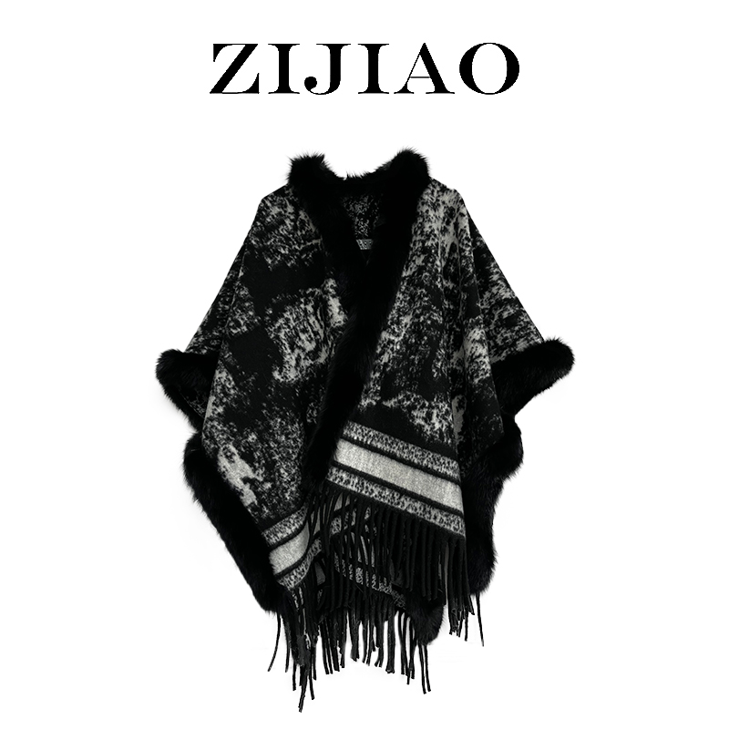 【苏苏专属】紫娇服饰 时尚百搭披肩YLPC-25220