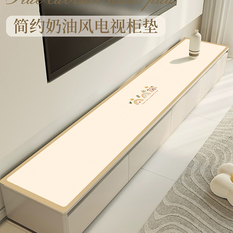05简约风电视柜桌垫防水防油防烫餐边柜鞋柜高级软皮革保护垫