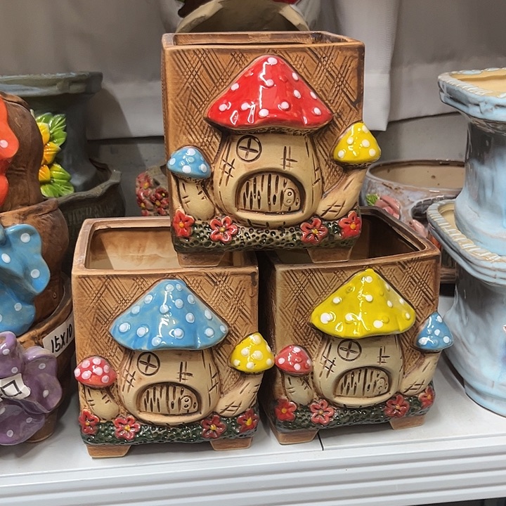 粗陶材质多肉花盆