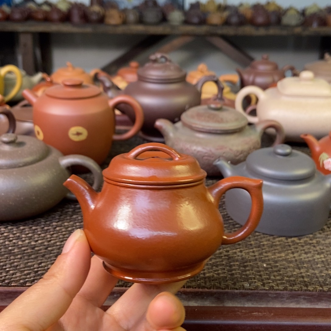 茶壶紫砂95毫升 …朱泥….