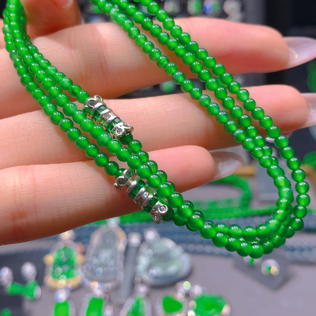 翡翠未镶嵌耳饰天然翡翠