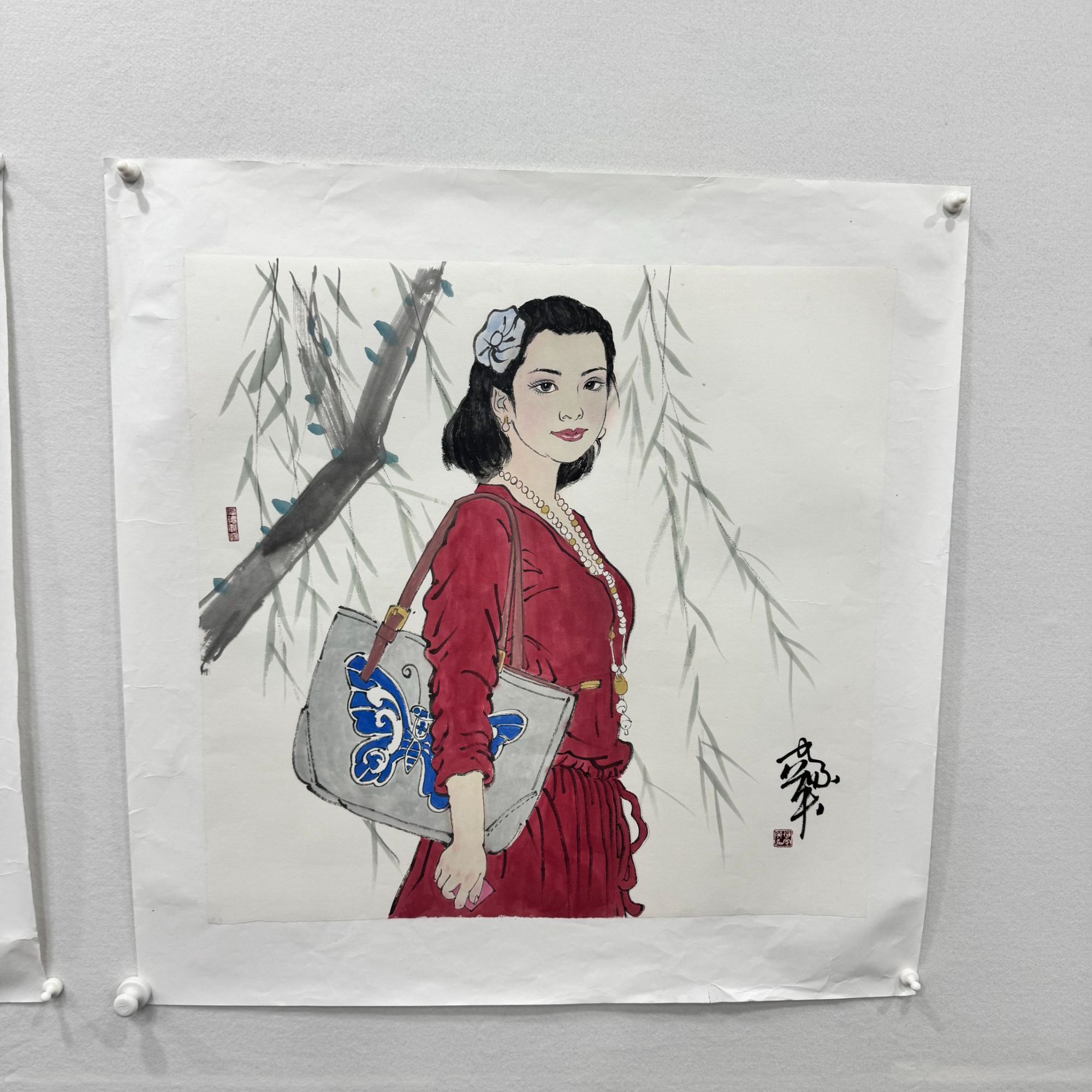 小尺幅-斗方-人物画2-聚福书画院-HJY