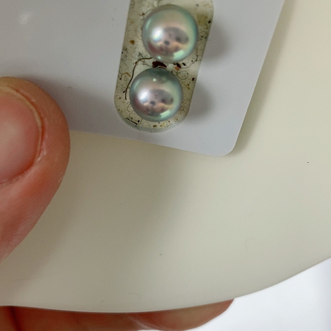 海水珍珠耳饰18K金镶嵌