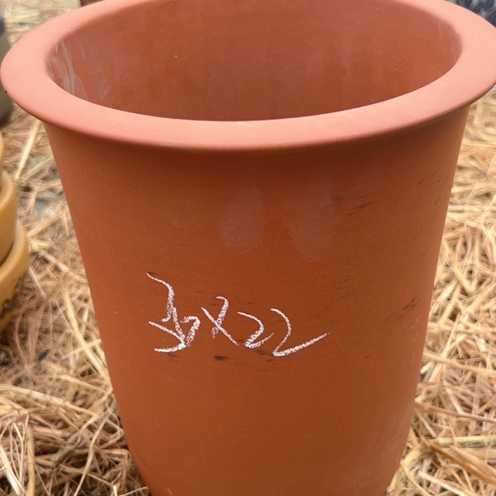 红陶紫砂兰花盆微瑕