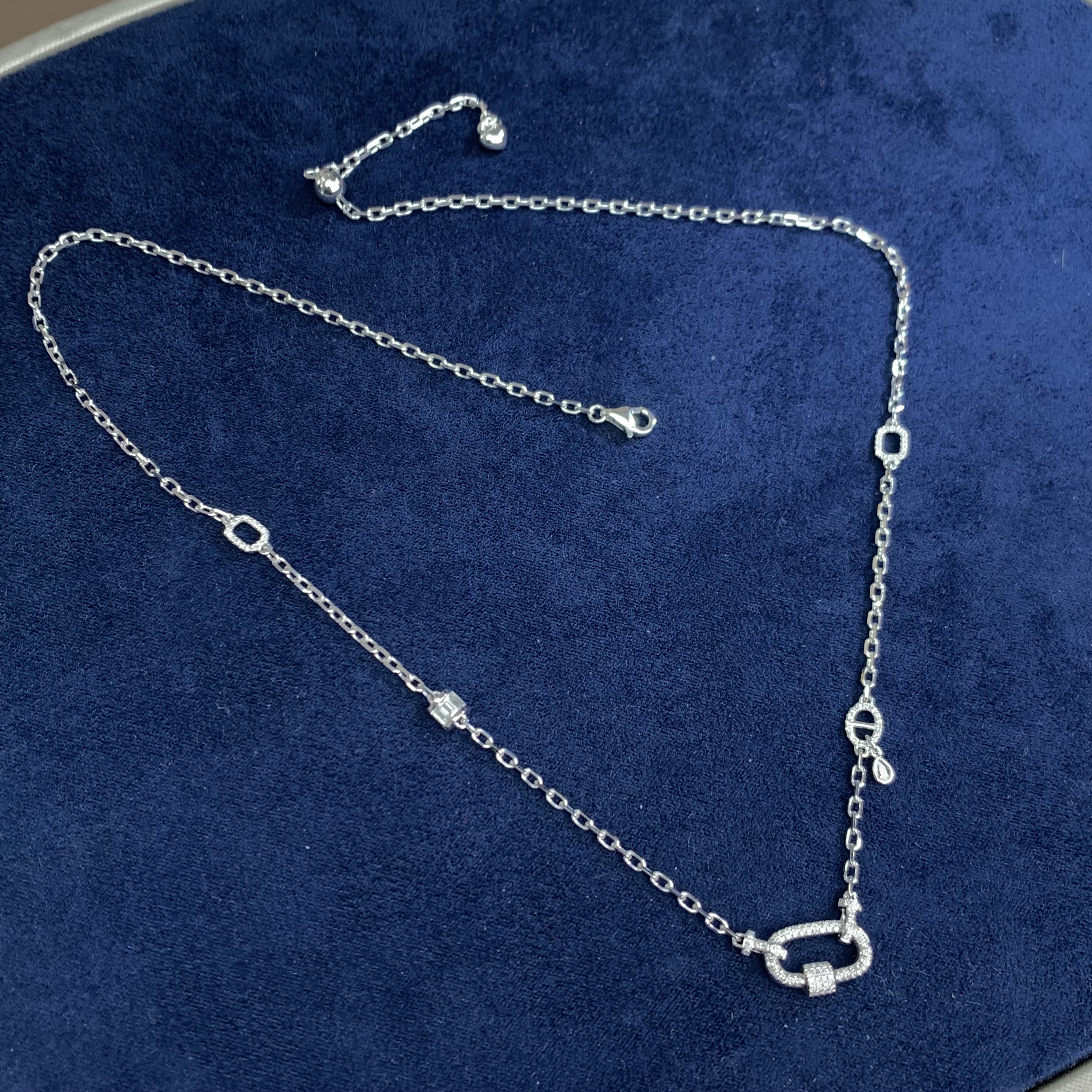 【福公子藏品】天然钻石百搭链18K金镶嵌 -多样性一件发货-CY