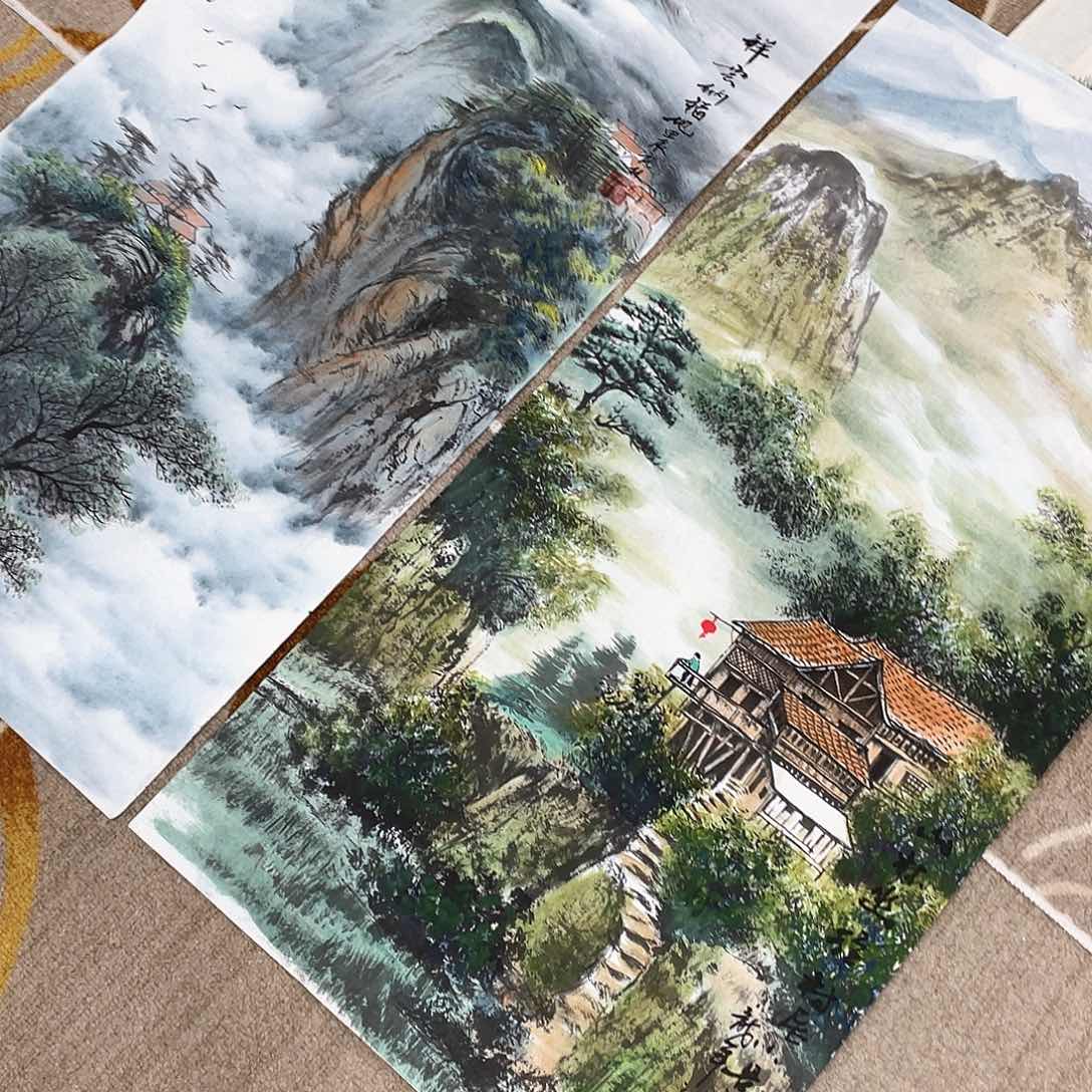 国画东**雨绘画画心数量2