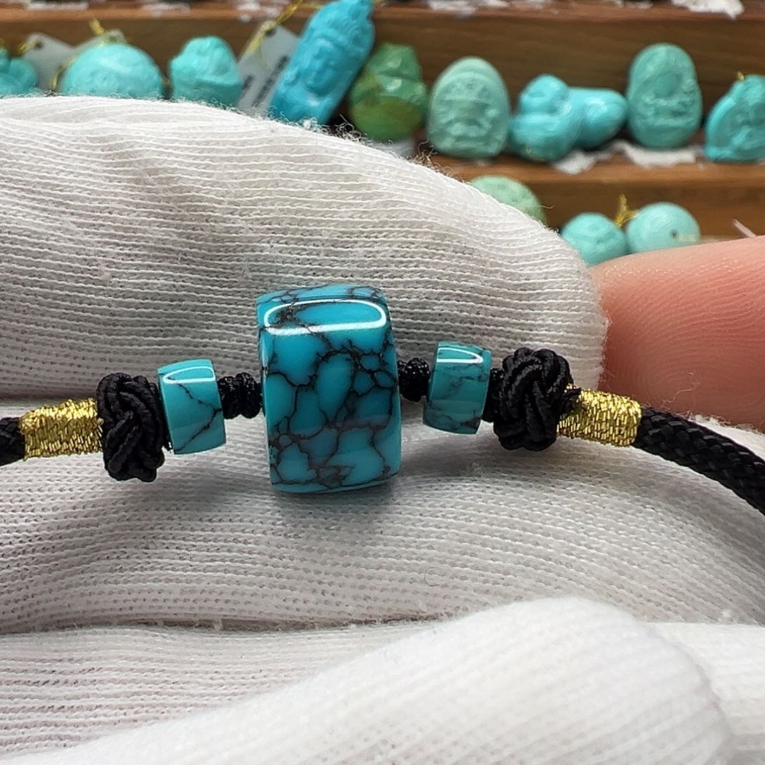 绿松石直切珠 未镶嵌