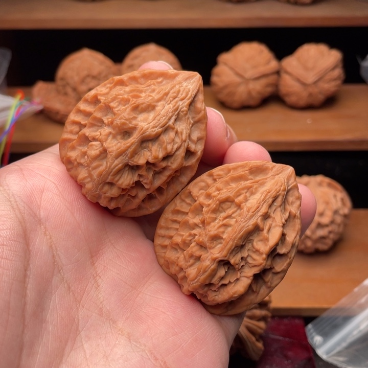 吊坠文玩核桃39毕业全品红皮老树十三陵鸡心