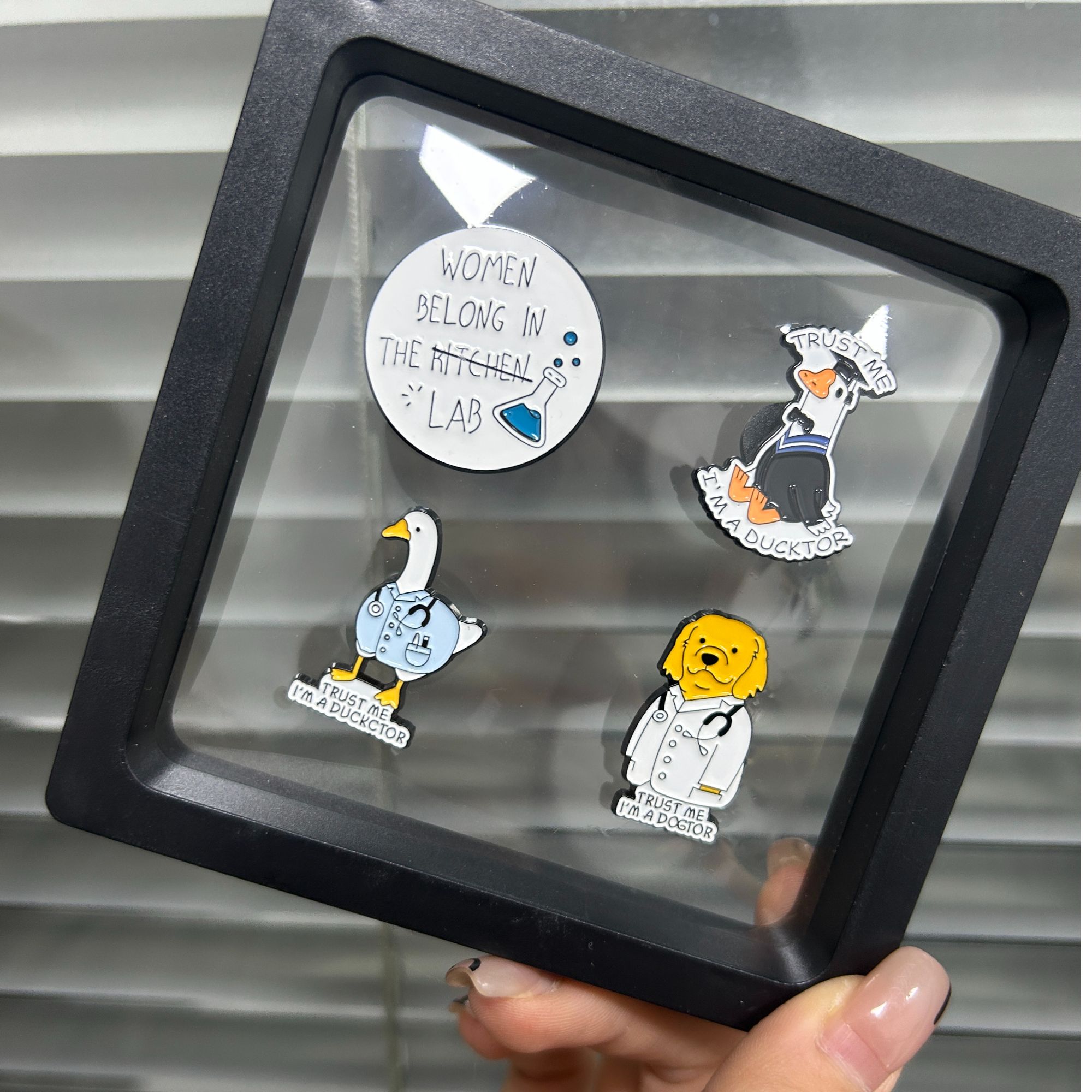 【毕业季胸针套装】鸭博士+鸭医生+狗医生+科研女孩