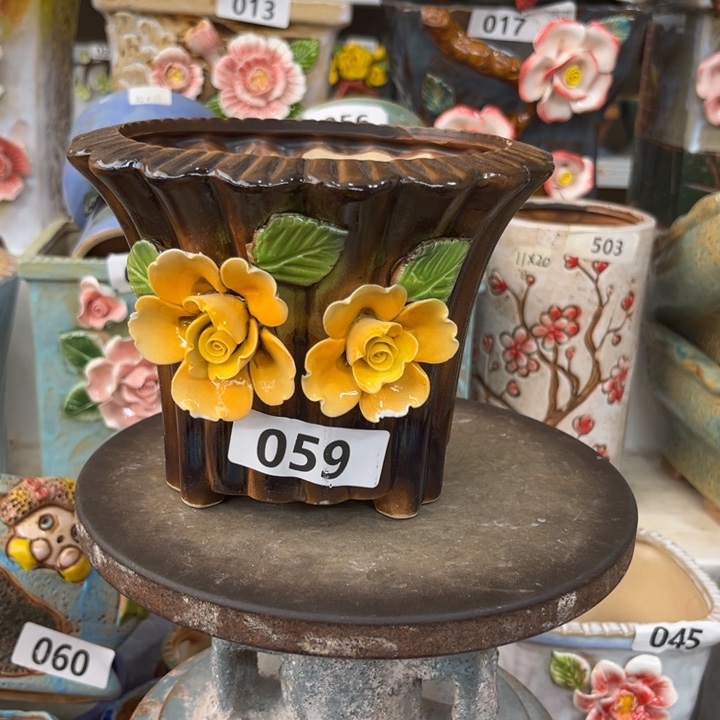 紫砂花盆粗陶材质多肉花盆