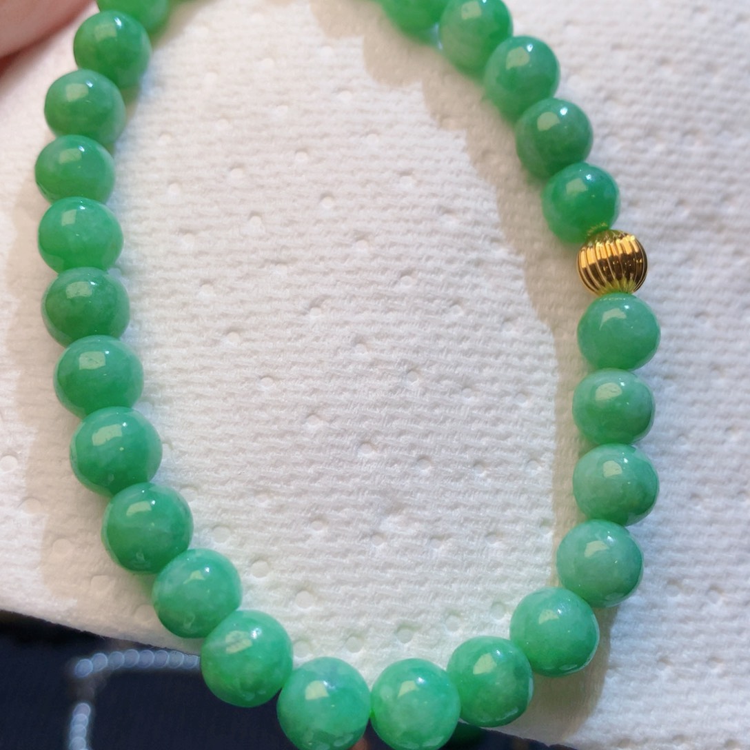 翡翠散珠七彩珠珠28