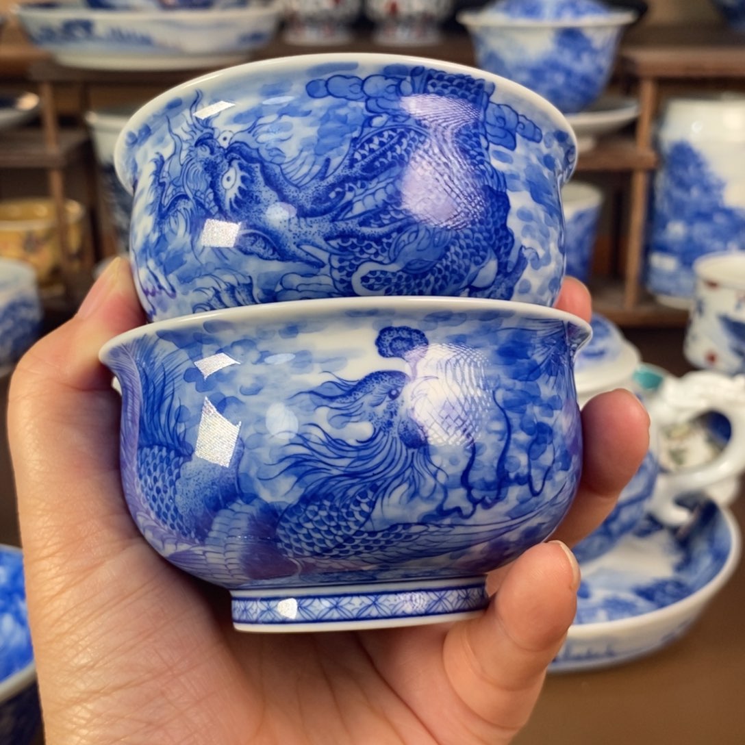 擒***生景德镇陶瓷手工手绘