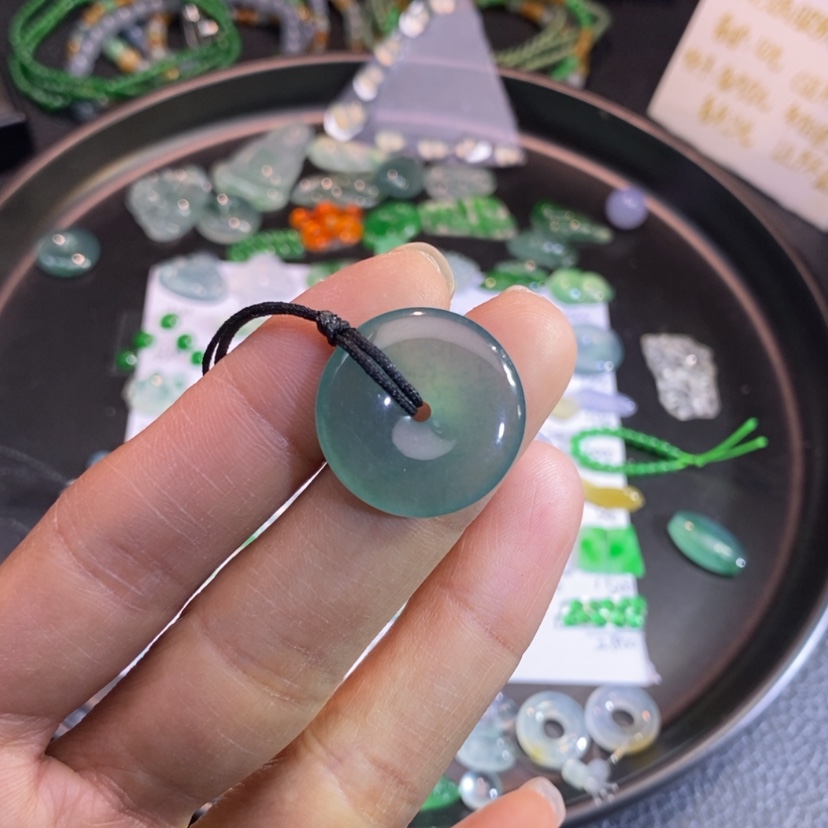 【闪购商品】翡翠挂件未镶嵌扣子