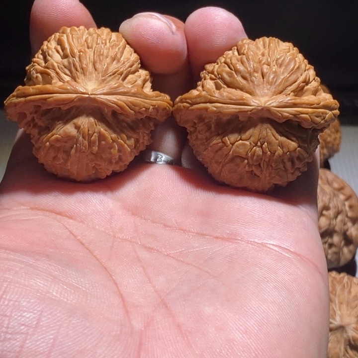 炸***雷把件文玩核桃43.5白狮子