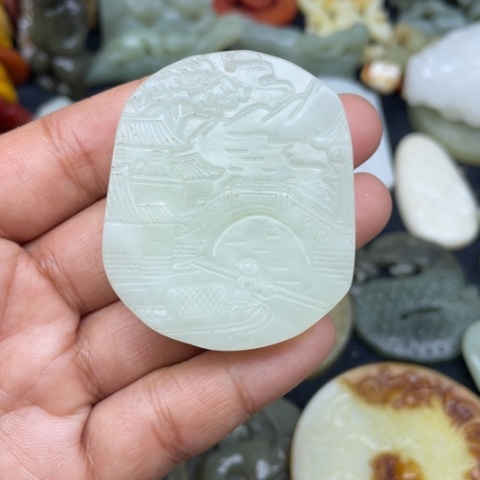 蛇纹石玉颈饰未镶嵌62