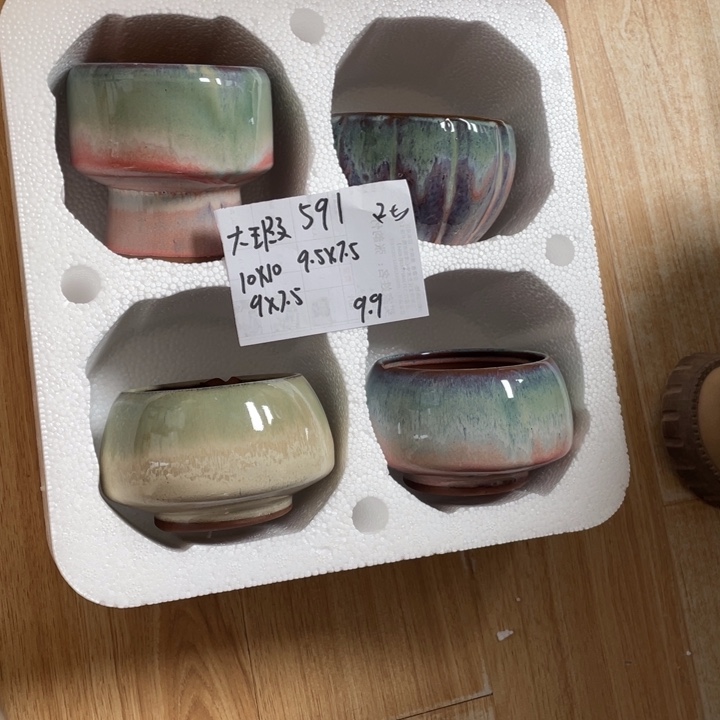 慧***梁粗陶多肉花盆微瑕591