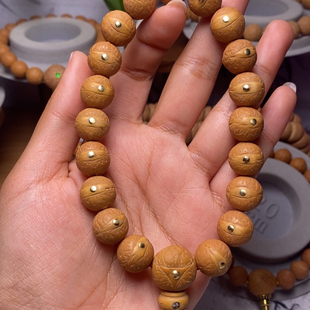 凤眼菩提吊坠手串