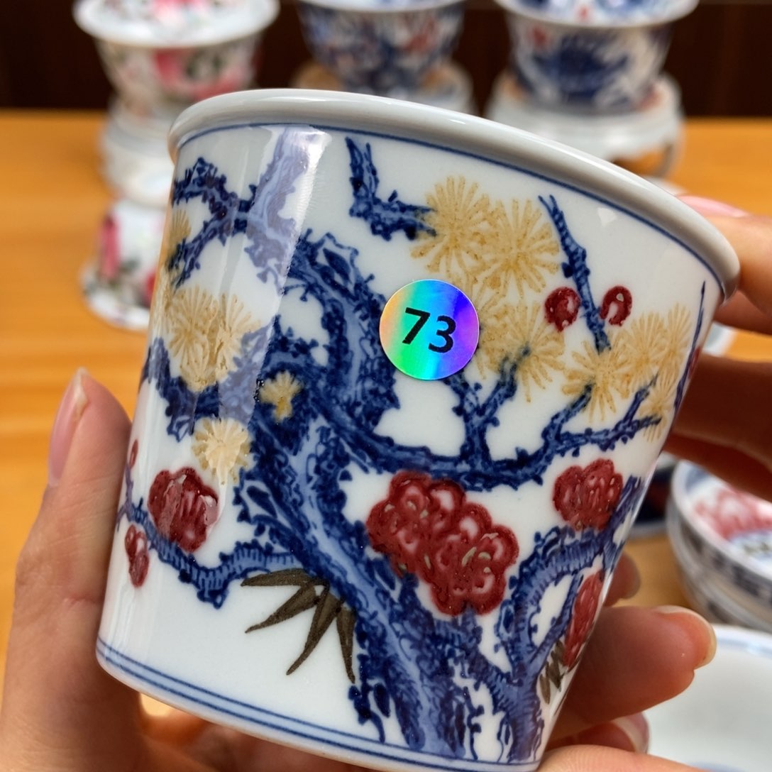 手绘现代茶具非古董