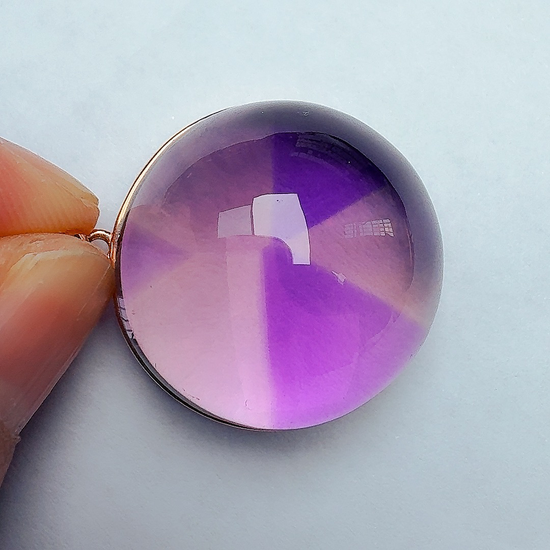 天然S925银大风车紫水晶吊坠主石26.5*16.5尺寸