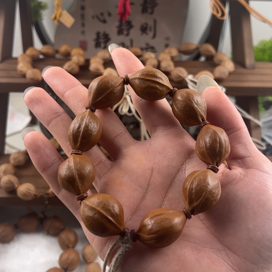 风***^橄榄核手串大尺寸梅林铁核2.0/2.5加三通定制款