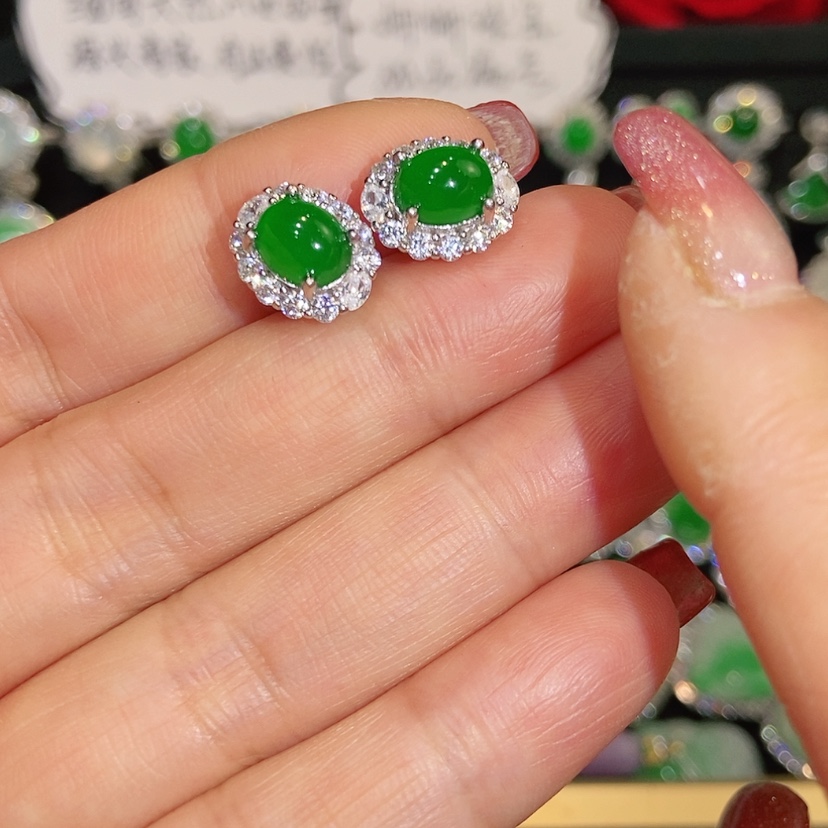 【闪购商品】未镶嵌翡翠耳饰天然翡翠