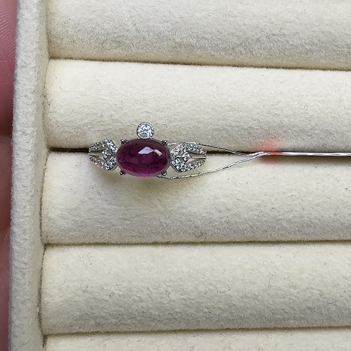 水晶银S925镶嵌戒指