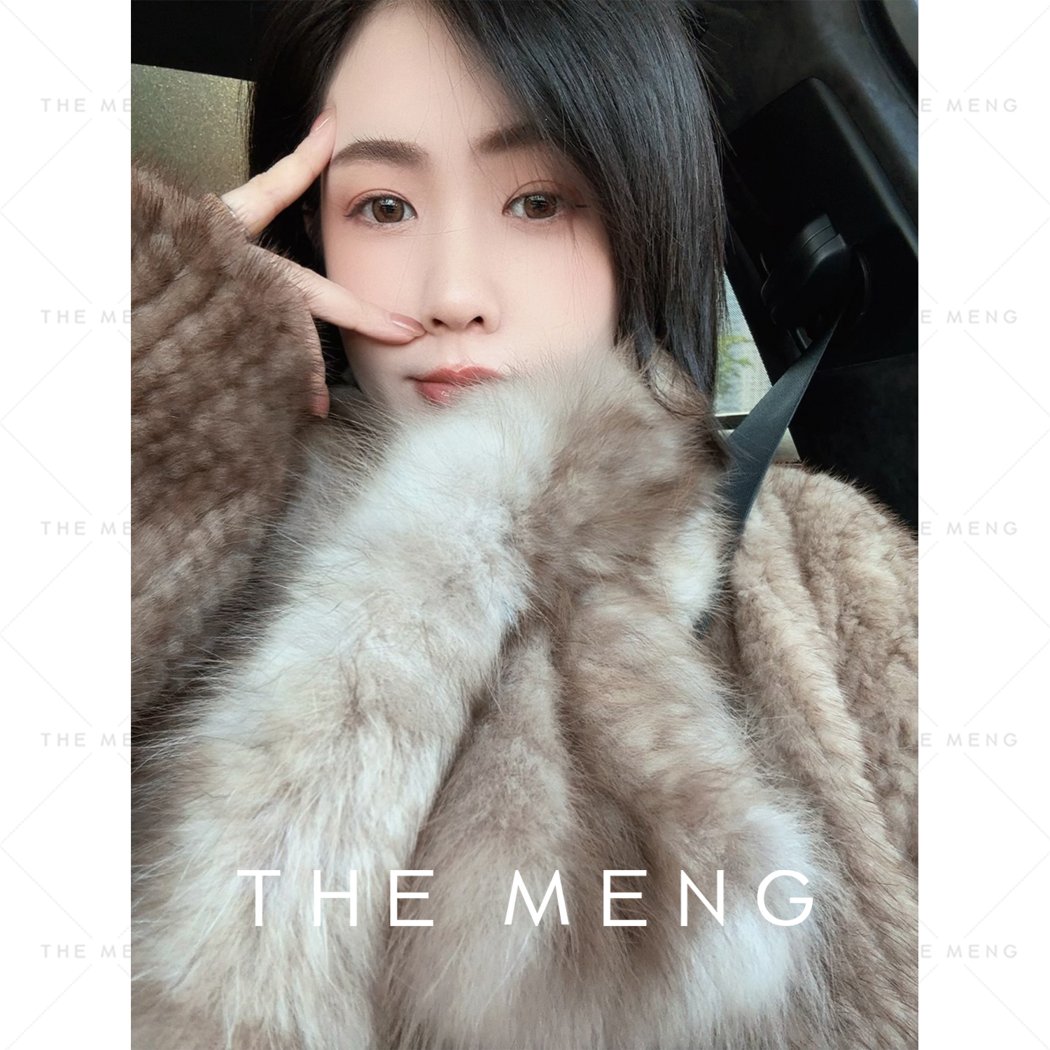 THE MENG【氛围感】小紫水貂“裘皮之冠”极简编织围巾#M253W1407 LZ