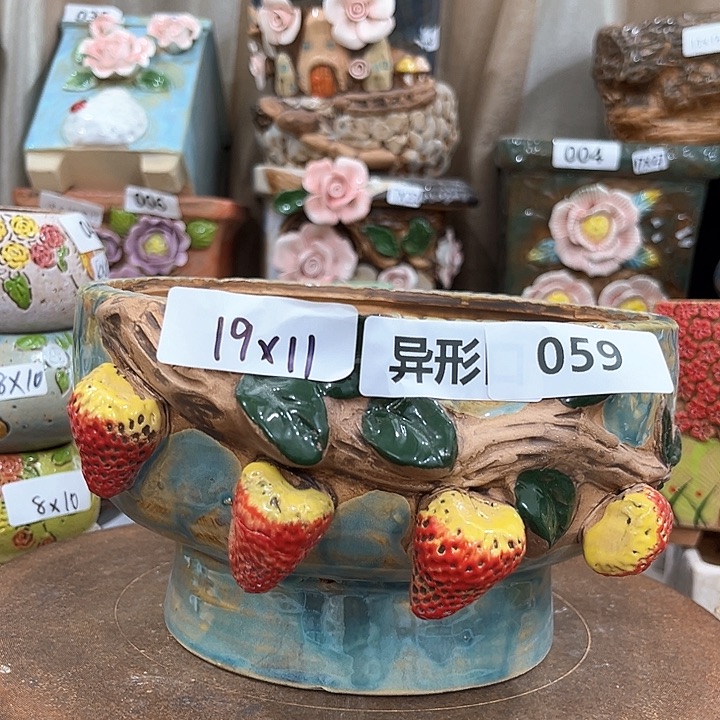 红陶粗陶多肉花盆