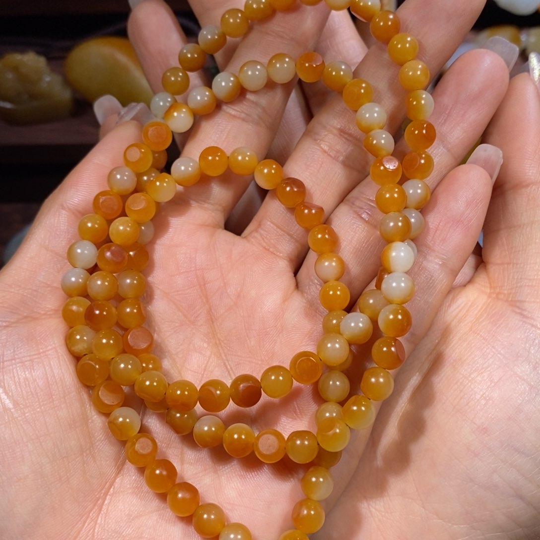 和田玉手链未镶嵌用****8