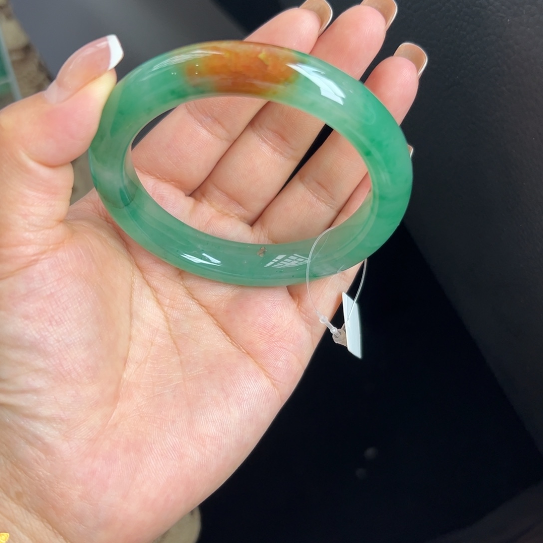 未镶嵌手镯石英质玉非洲翠5758