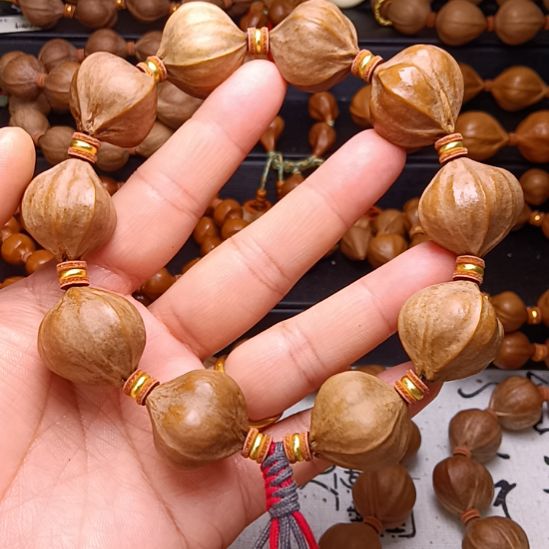 老***金手串/手链橄榄核橄榄核手串铁核四花2.4*2.4左右