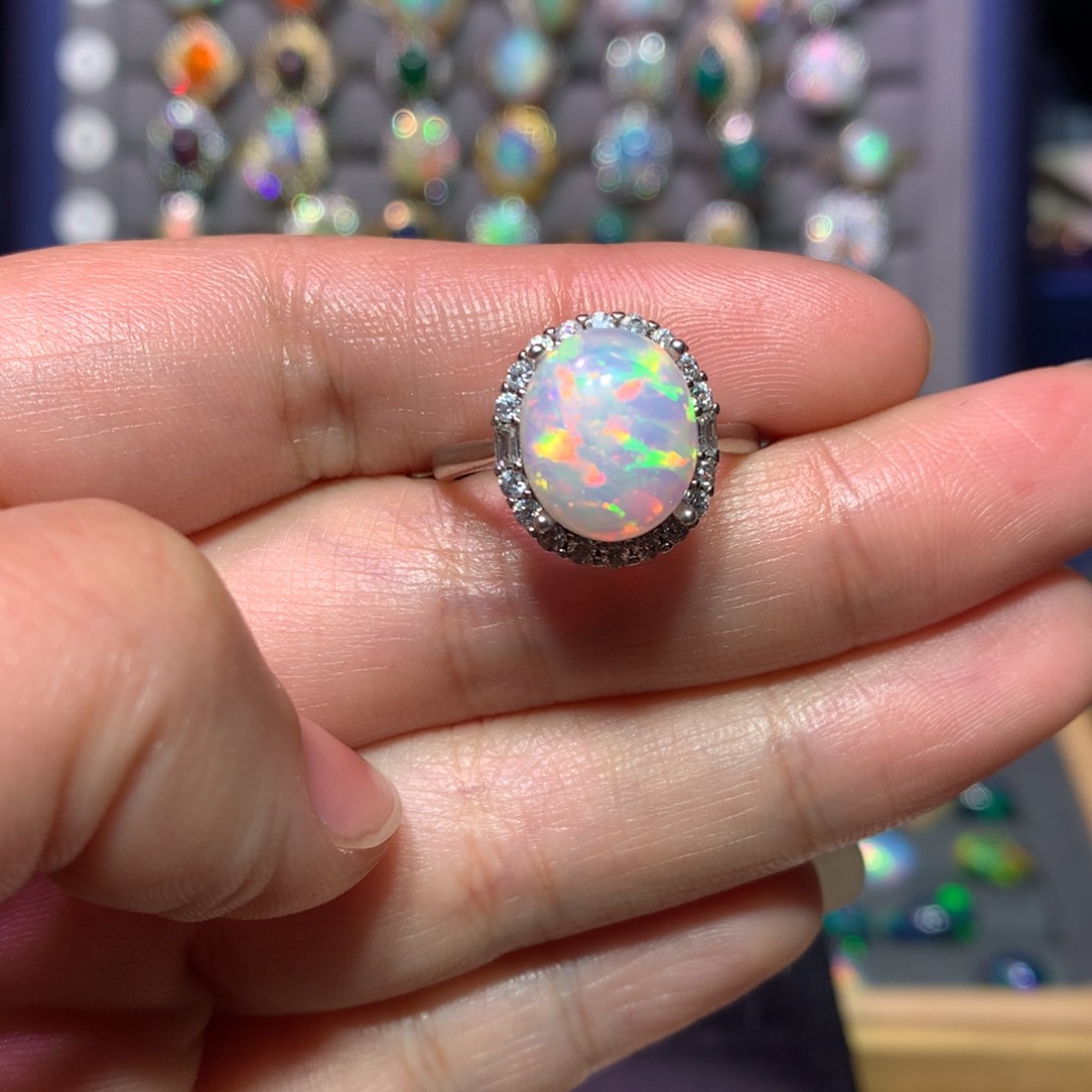 欧泊银S925镶嵌戒指款式用****2