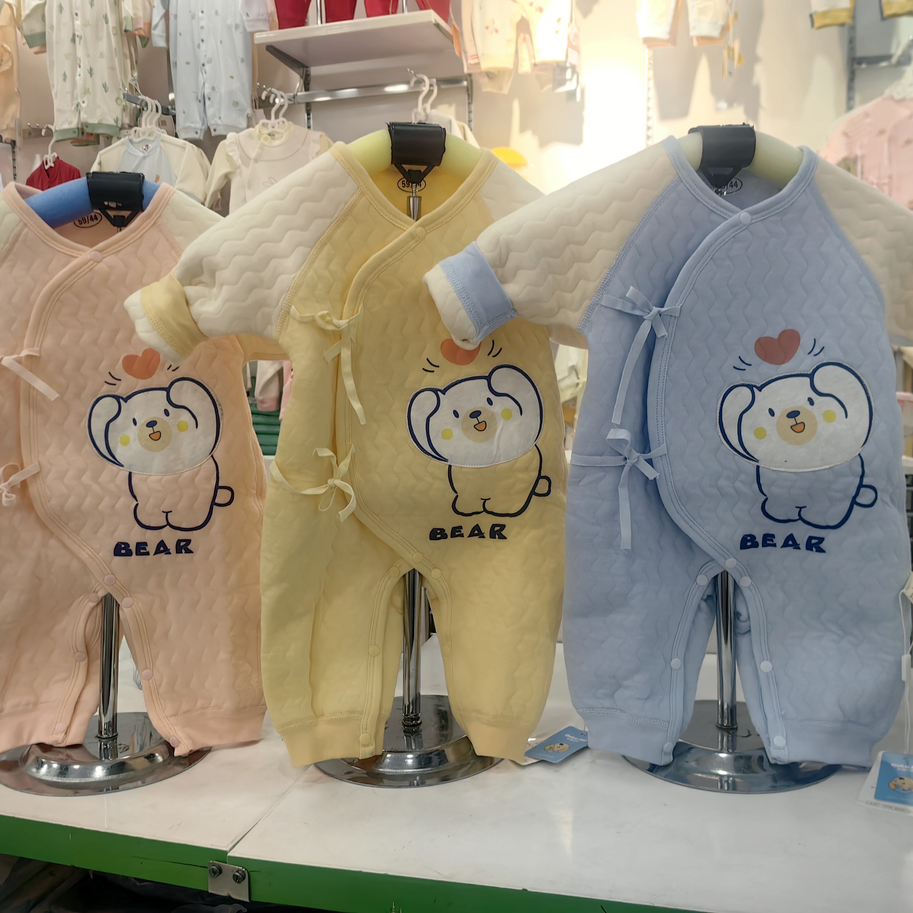 咕噜叮当婴儿A类卡通闭裆蝴蝶衣