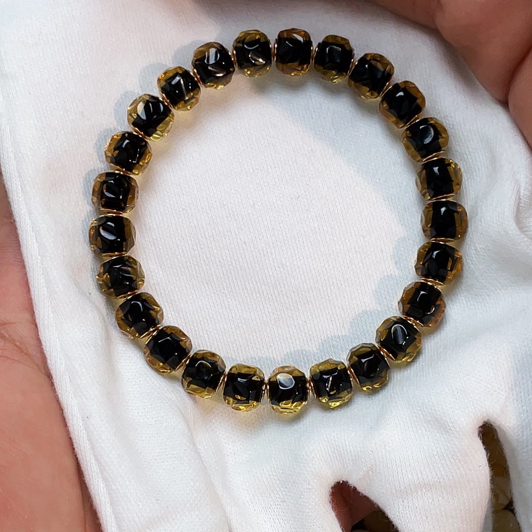 ****u琥珀银S925镀金镶嵌手链蓝珀无相