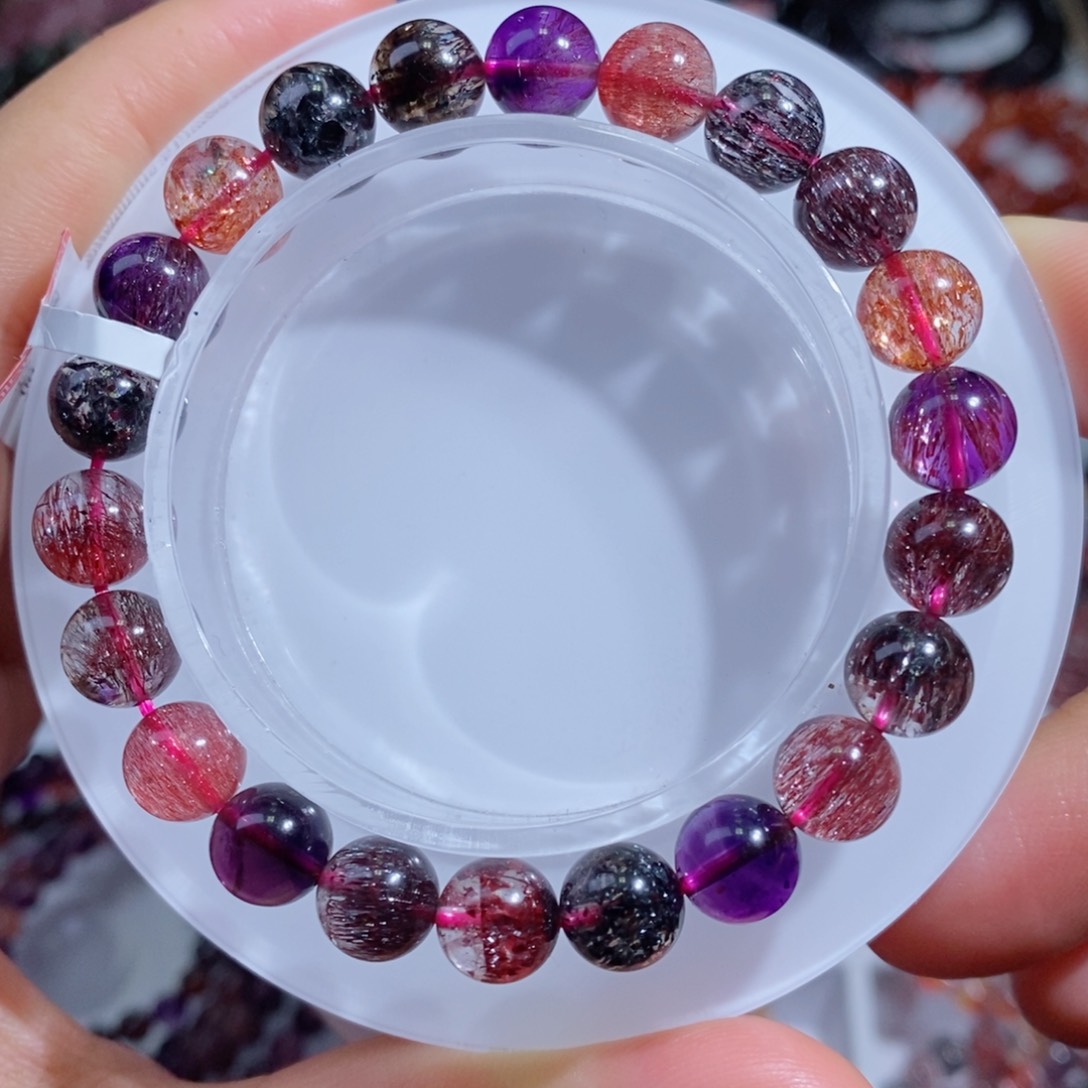 水晶手链未镶嵌黑加仑