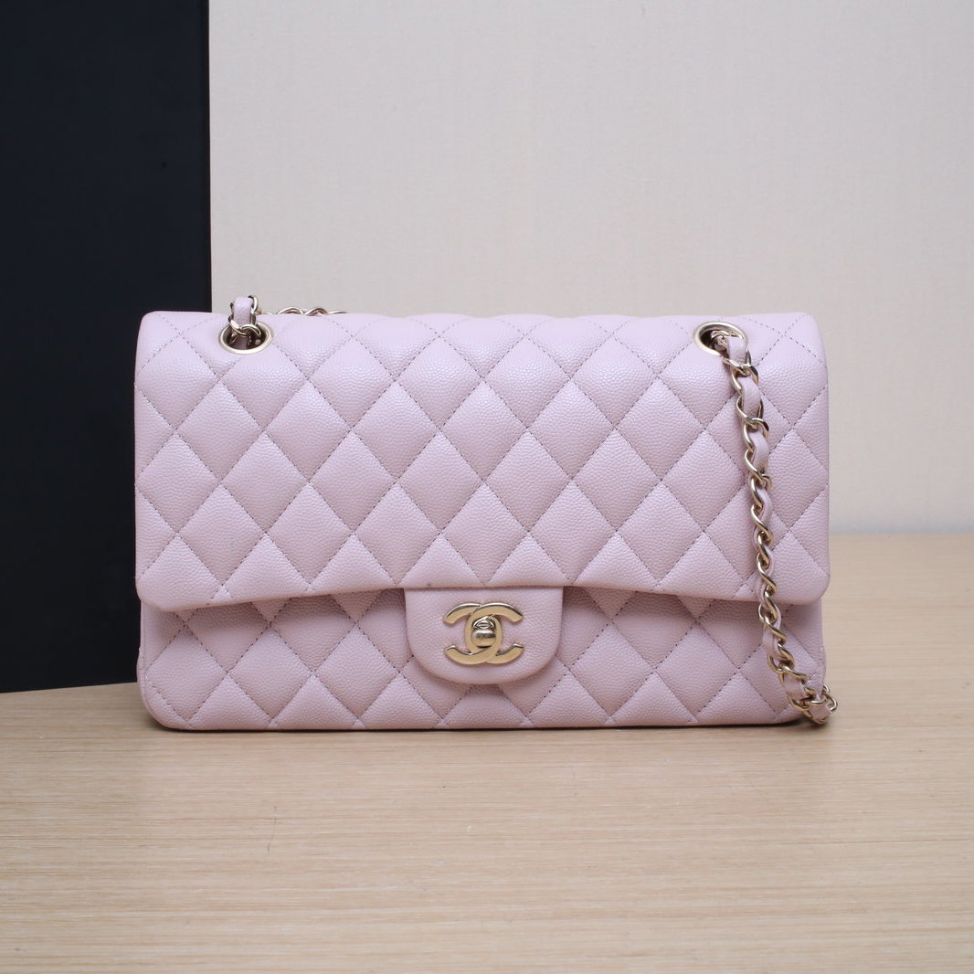 99新 Chanel/香奈儿 【双双】CF 口盖包 中号 25.5cm 31开 