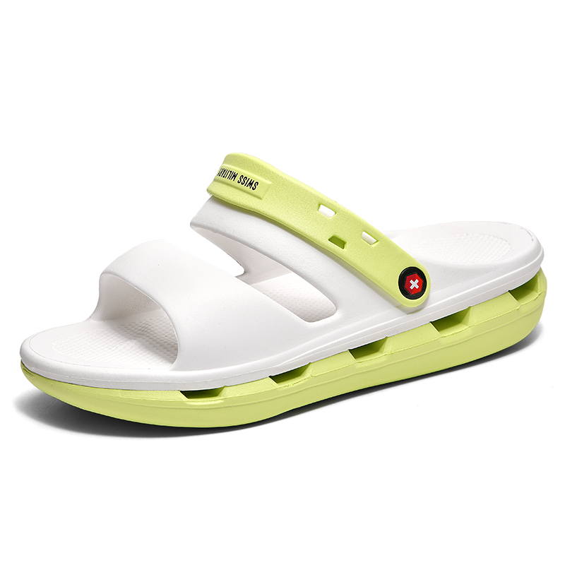 SWISS MILITARY夏季外穿防滑运动凉鞋开车防滑厚底沙滩情侣凉拖鞋
