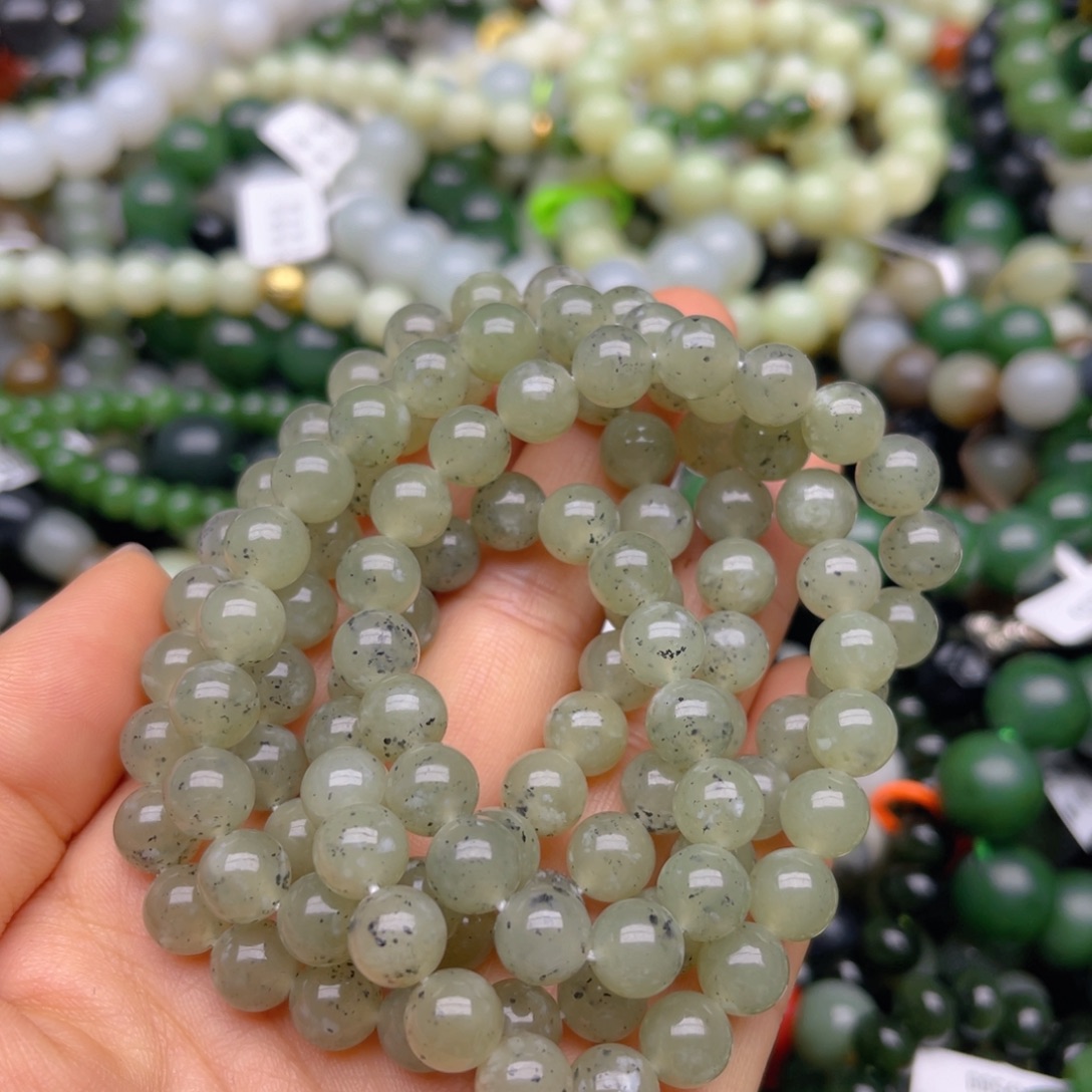 和田玉未镶嵌手链