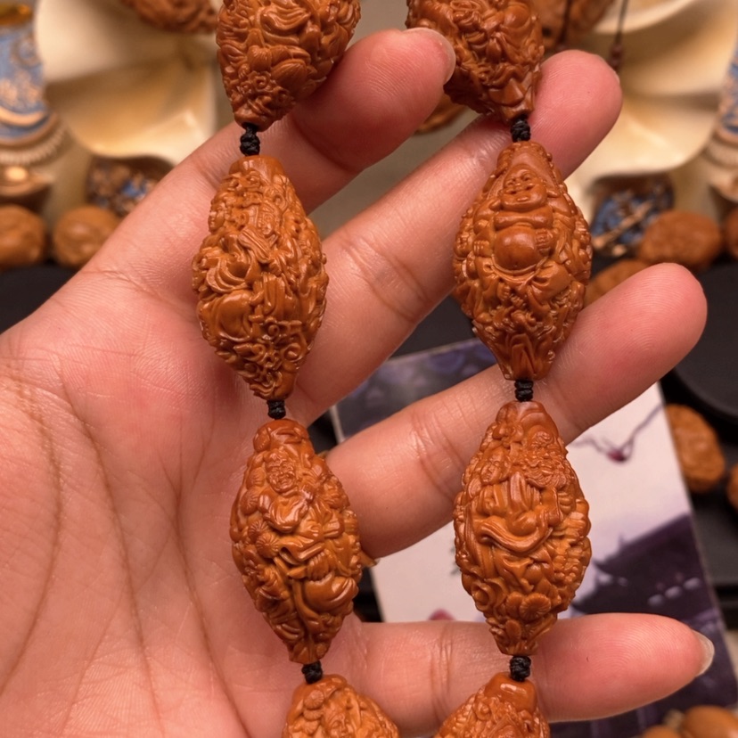 【闪购商品】橄榄核手串橄榄手工雕刻工艺