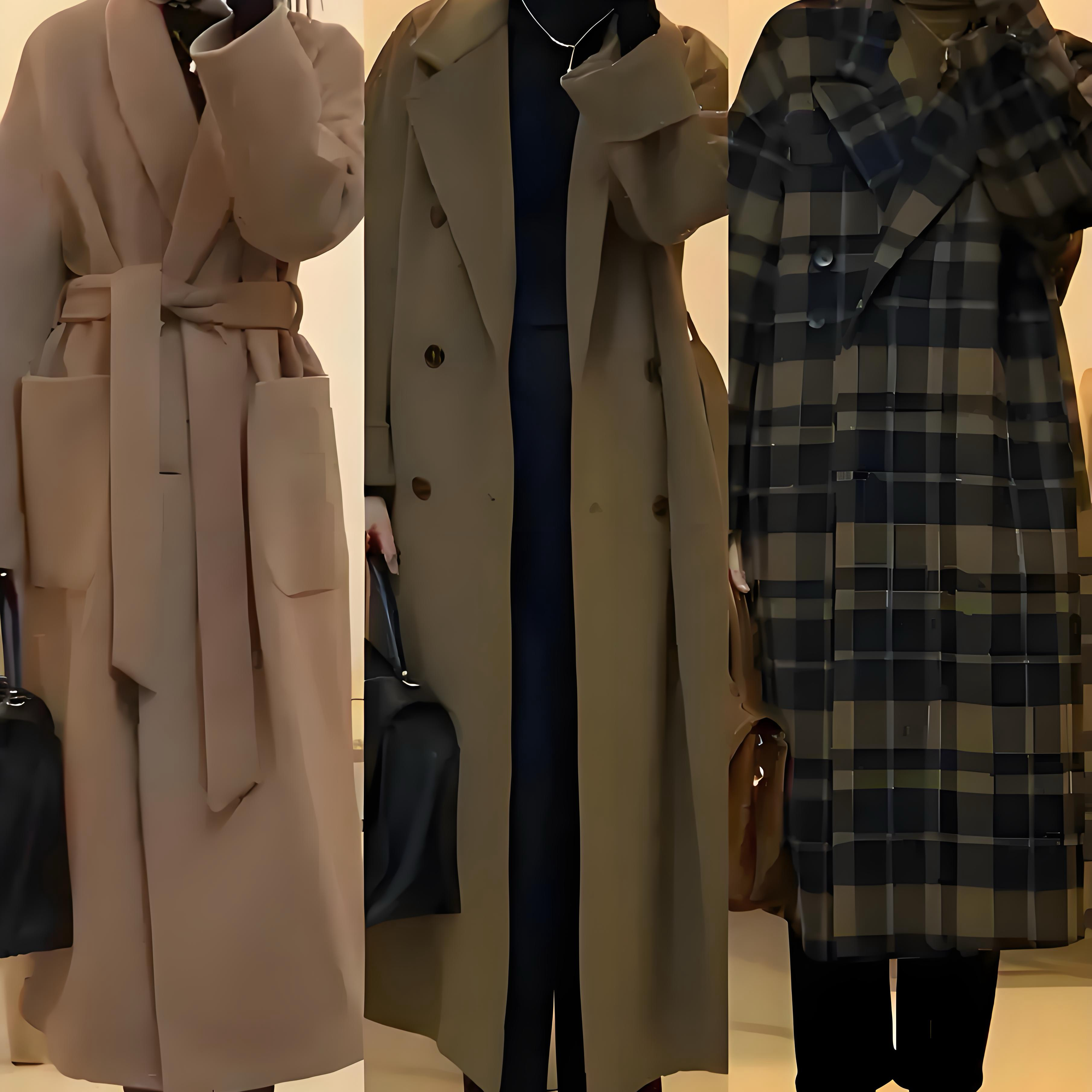 气质百搭女中长款大衣秋冬高级感必备