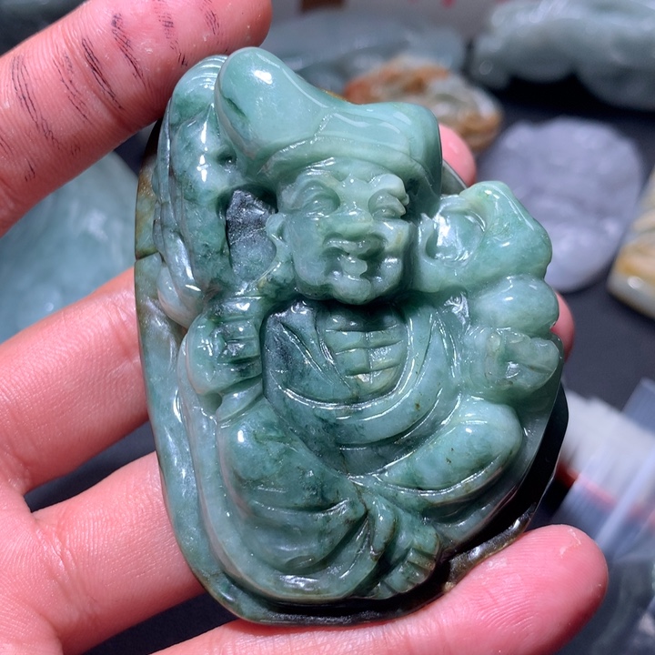翡翠未镶嵌颈饰保真天然a货翡翠
