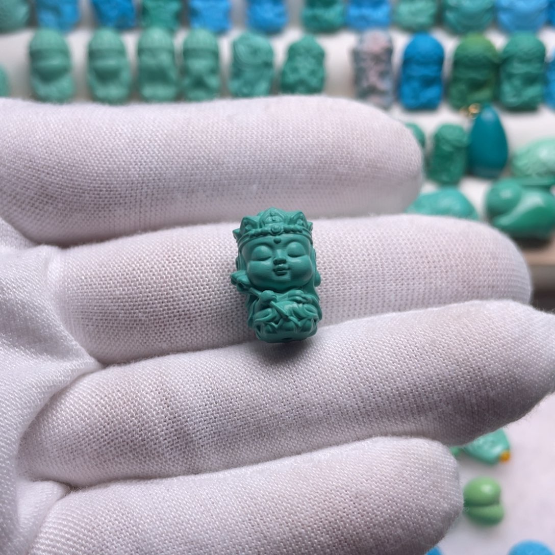 绿色地藏菩萨天地孔