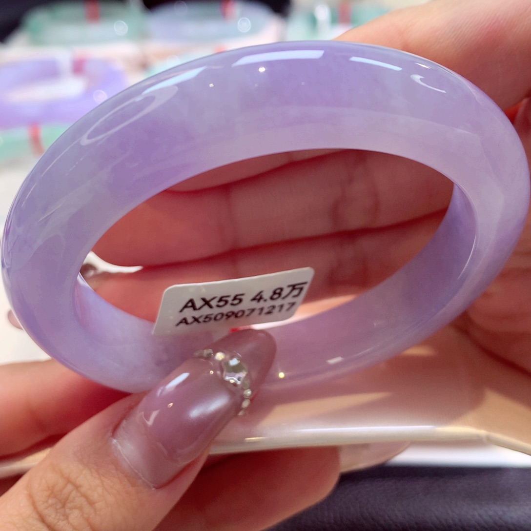 未镶嵌手镯翡翠正圈6号66