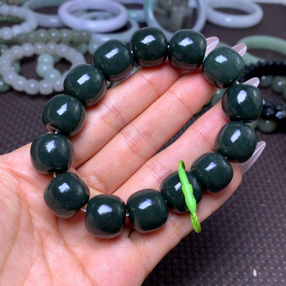 未镶嵌手串和田玉卡16