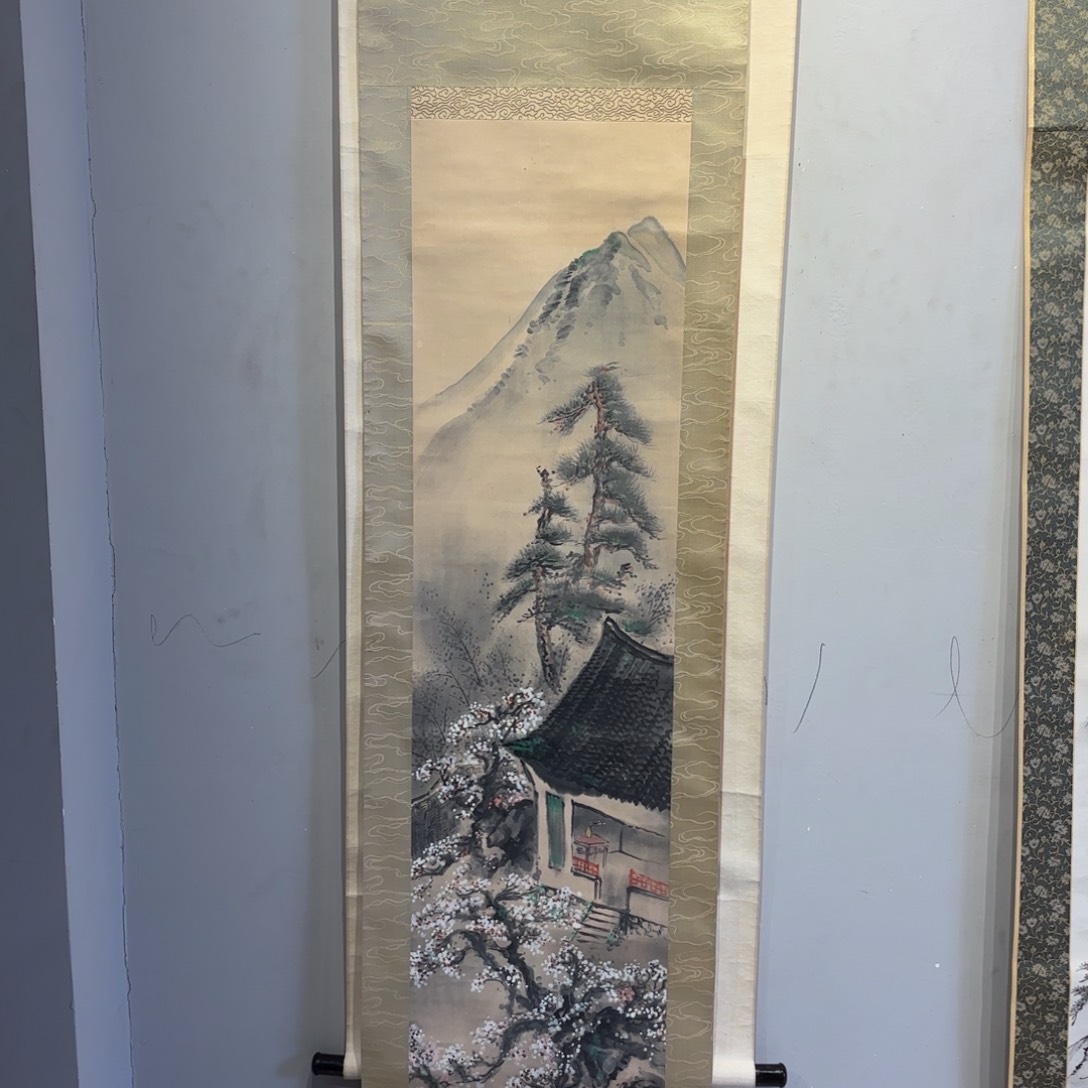 书法邂**谢卷轴纸本凌裱（带盒）69