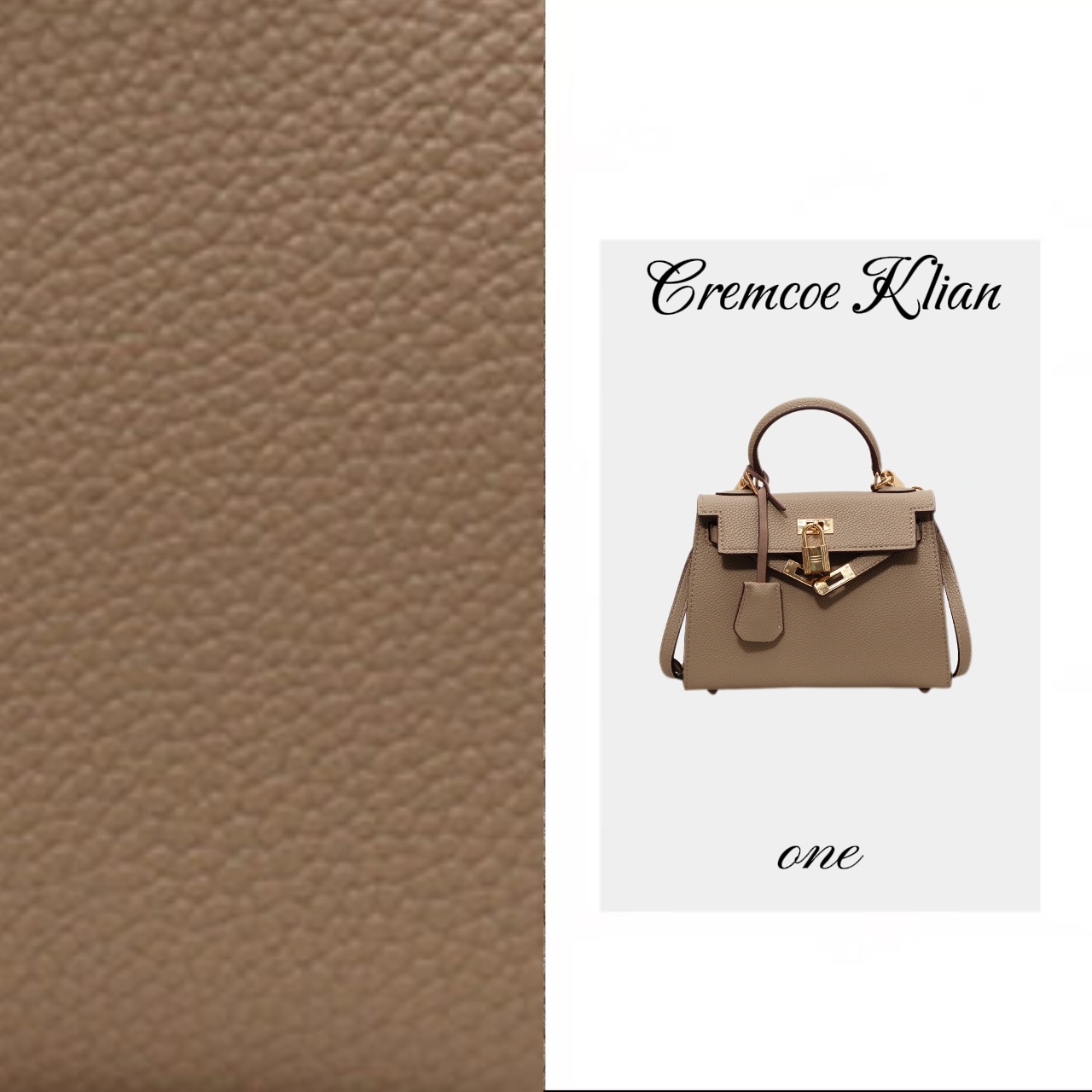 凯莉荔枝纹53022大象灰中号22*8*17m轻奢时尚百搭女士单肩包