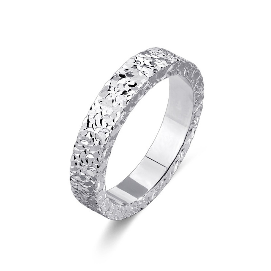 足银戒指 纯银s999碎碎冰戒指开口