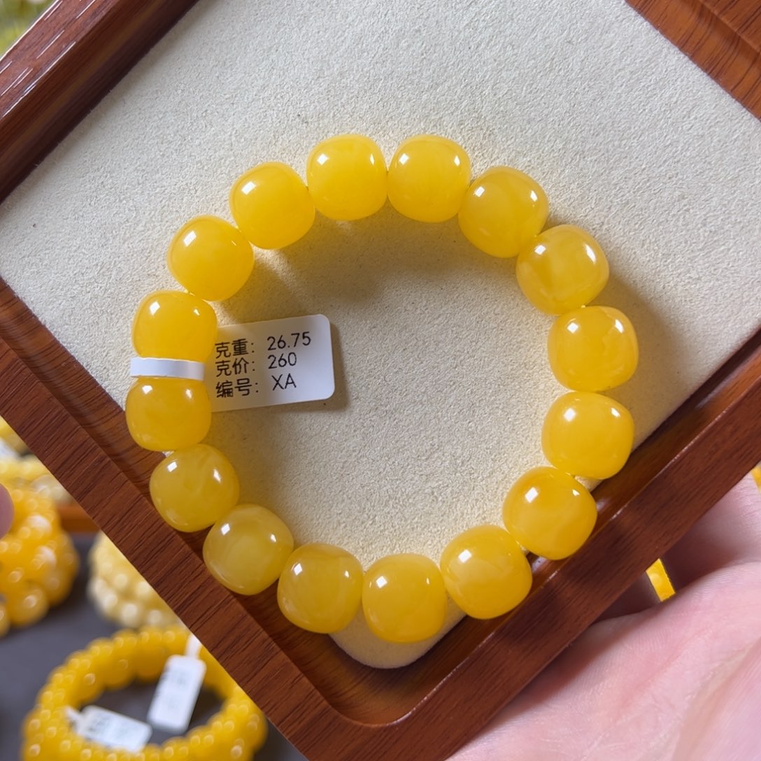 裸石蜜蜡未镶嵌14mm焦皮鸡油黄满蜜无纹老型xa