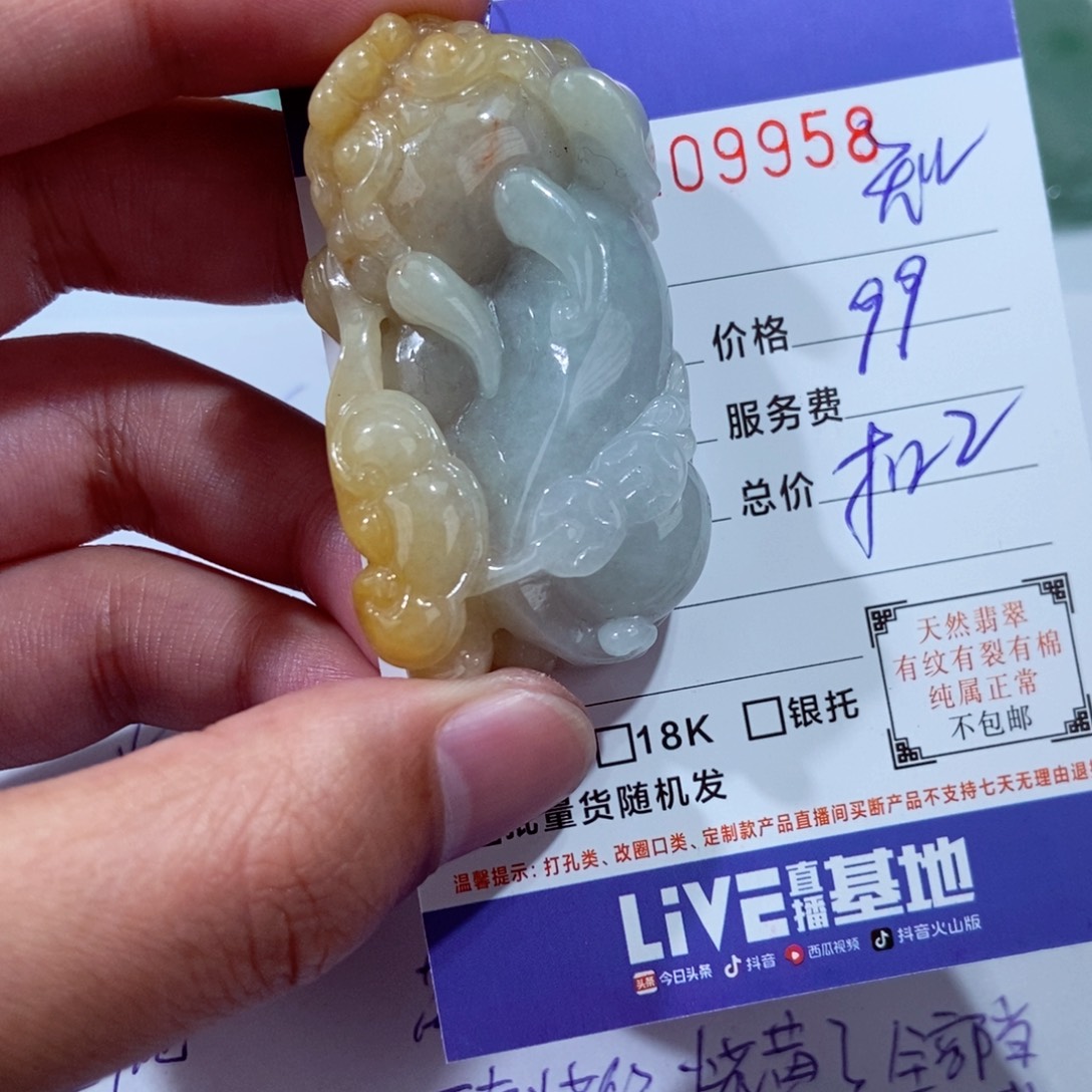 知***乐翡翠未镶嵌颈饰111111