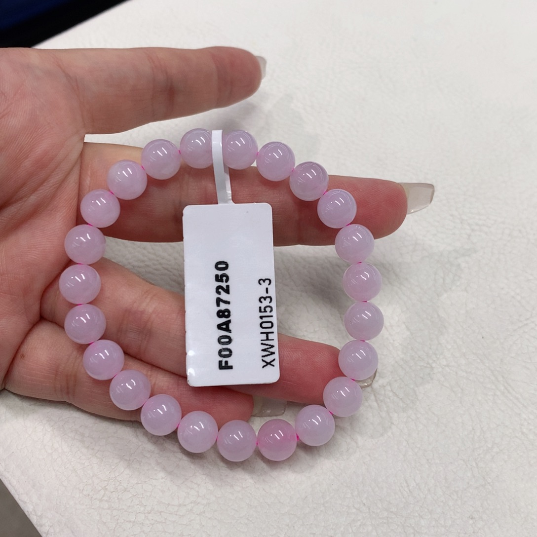 未镶嵌手串翡翠粉手串